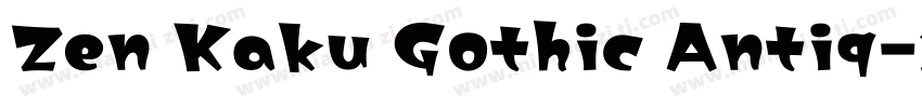 Zen Kaku Gothic Antiq字体转换